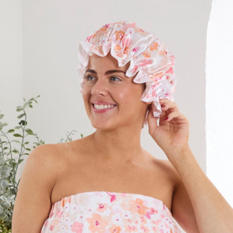 Candy Flower Shower Cap & Turban Pack [ESSCFSTAW23]