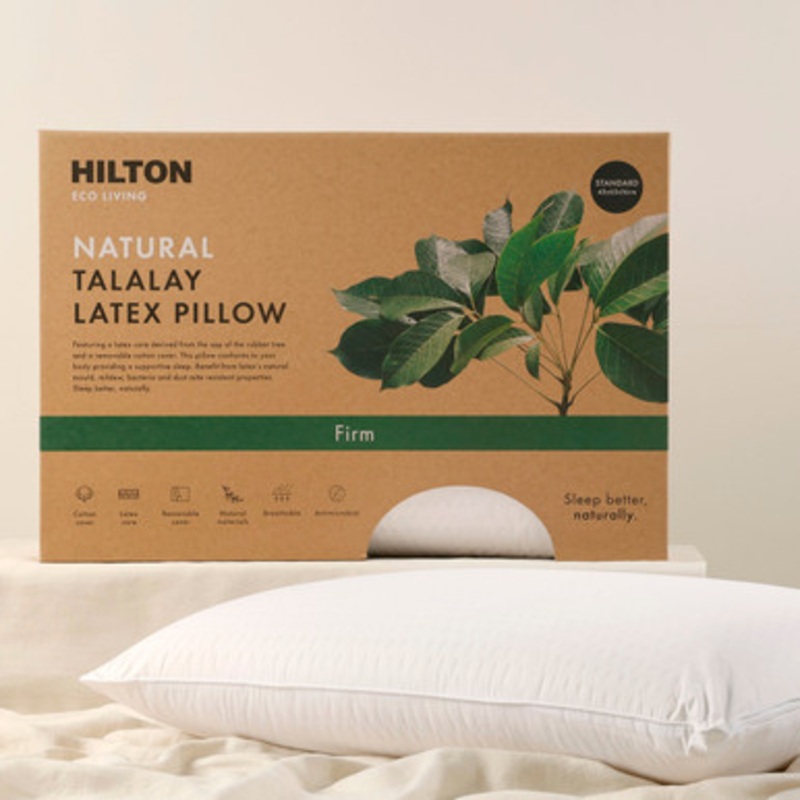 Eco Living Natural Firm Talalay Latex Pillow [HILBHHLTH07A]