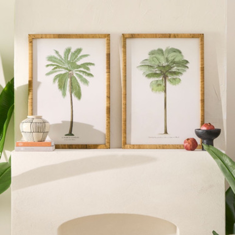 Palmier Framed Printed Wall Art [MUSLPALWA25]