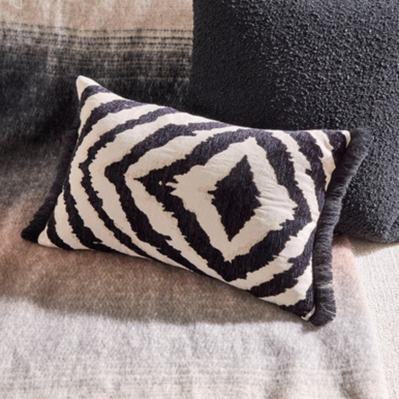 Soraya Ikat Chenille Oblong Cushion [HABLSORAY25OBL]