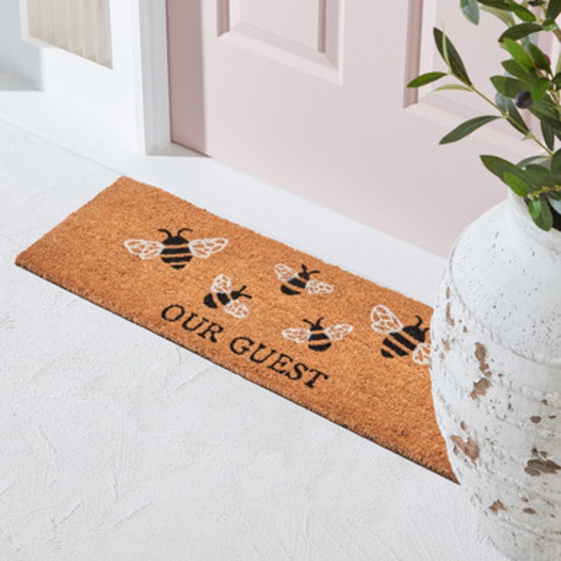 Bee Our Guest Slimline Doormat [HABLBEEGD23]