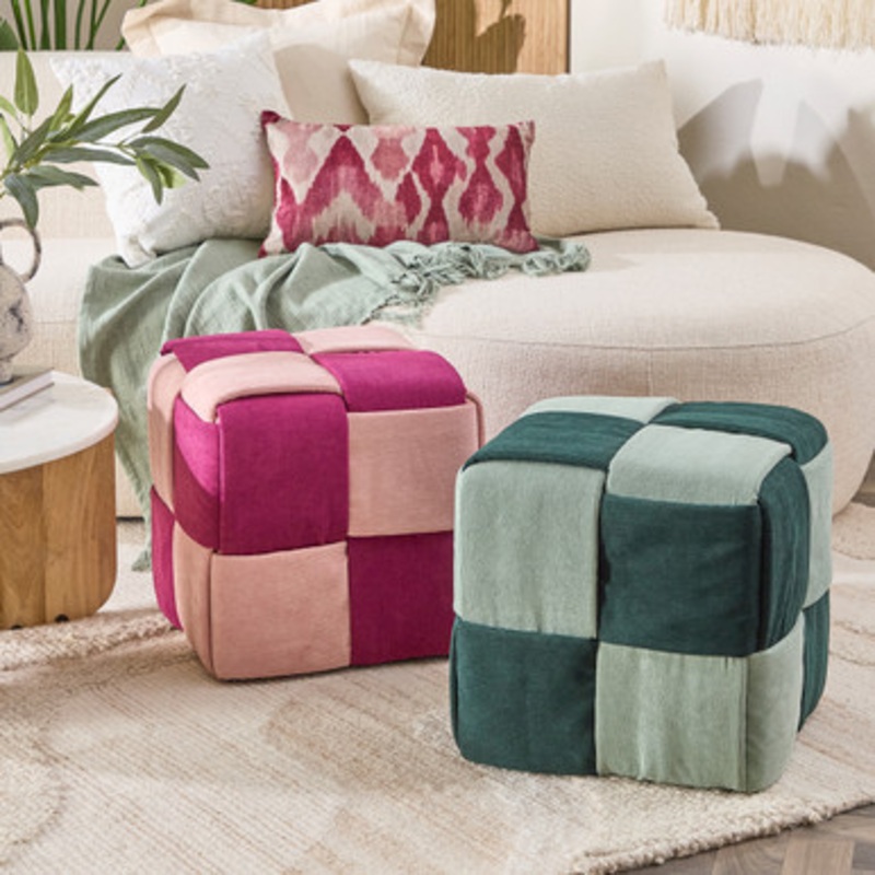 Harrison Corduroy Cube Ottoman [MUSLHARCO25]