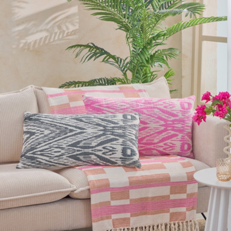 Leilani Ikat Oblong Cushion [MUSLLEILA24]