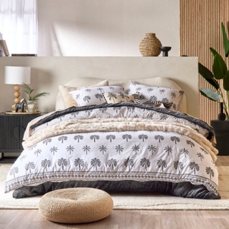 Taya Palm Quilt Cover Set [ESSBTAYAQC25]