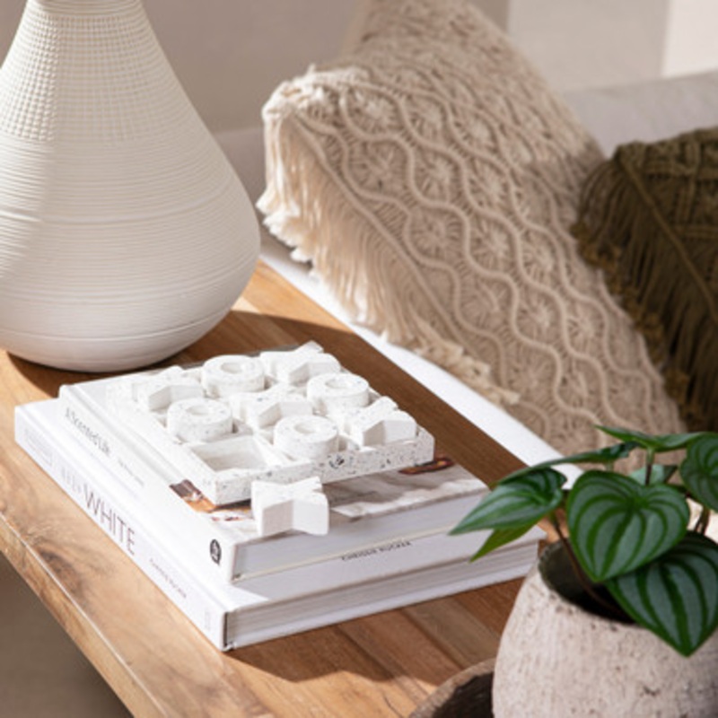 Terrazzo White Noughts and Crosses [MUSLTERRA22A]