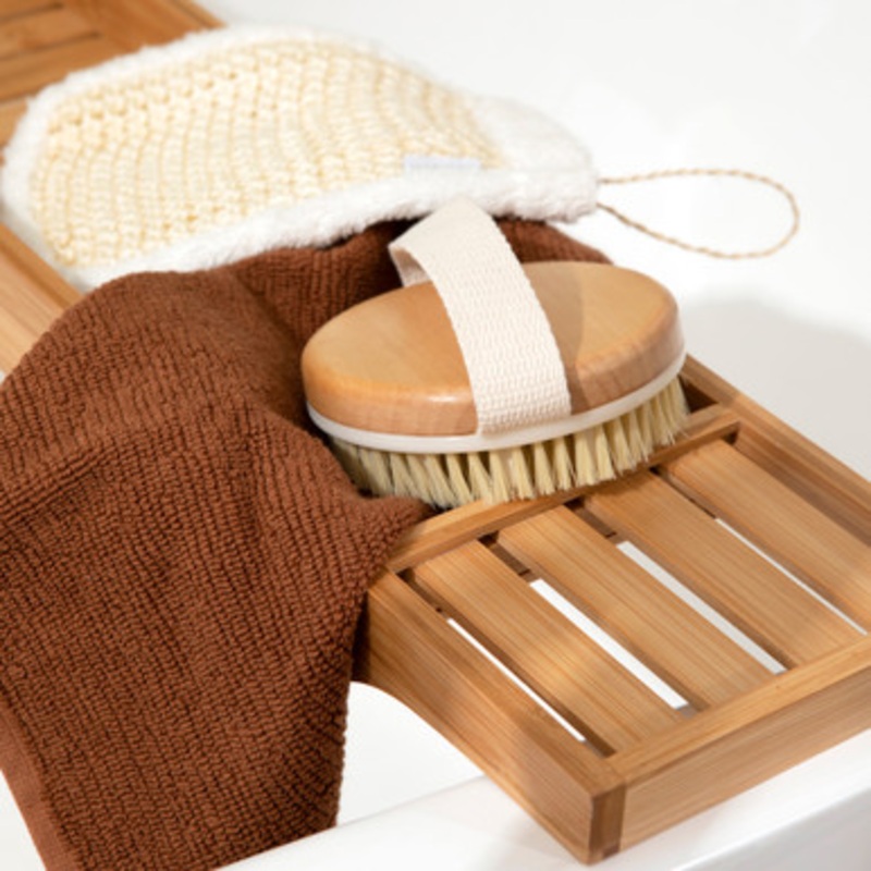 Wooden Massage Wet/Dry Bath Brush [HABBSPARA22C]